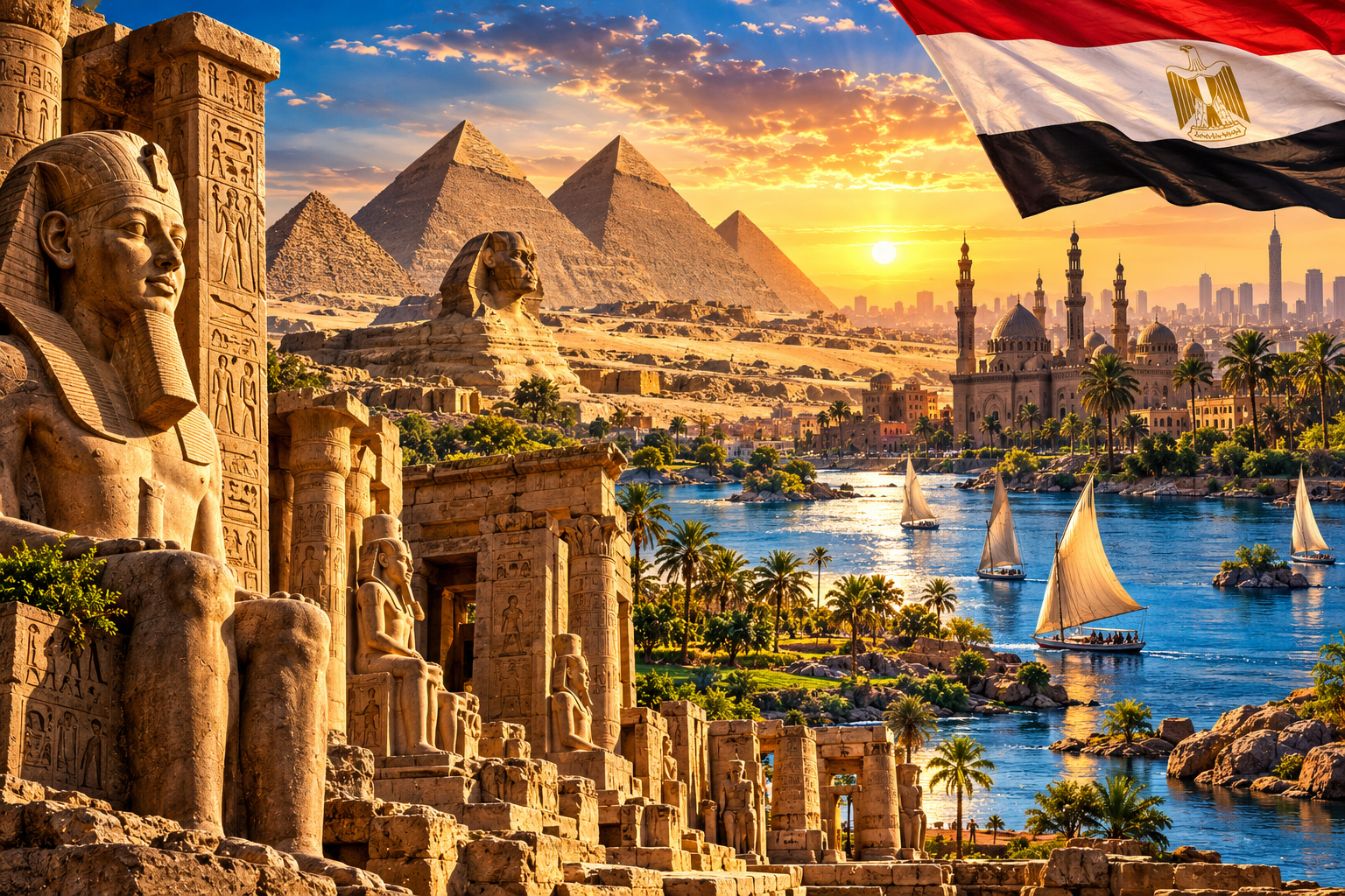 Die faszinierende Geschichte Ägyptens: Von den ersten Pharaonen bis zur modernen Republik