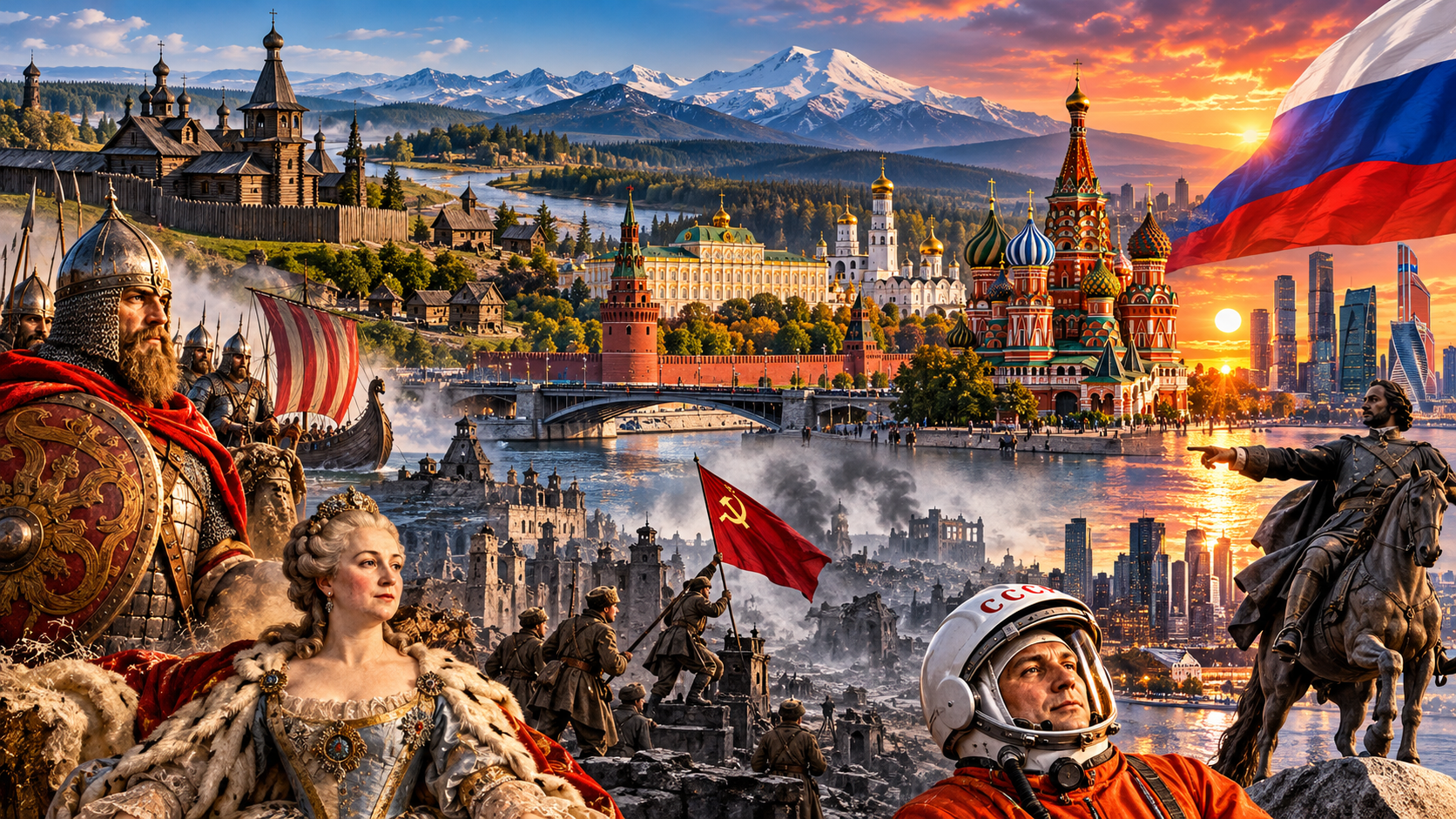 Die faszinierende Geschichte Russlands: Von der Kiewer Rus über das Zarenreich bis zur modernen Föderation