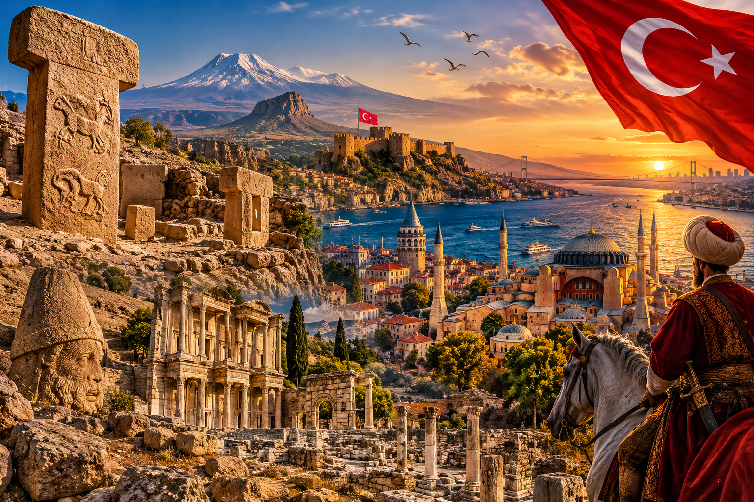 Die faszinierende Geschichte der Türkei: Von den ersten Zivilisationen Anatoliens bis zur modernen Republik
